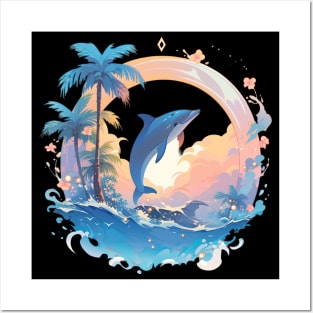 In Love Dolphins Posters and Art